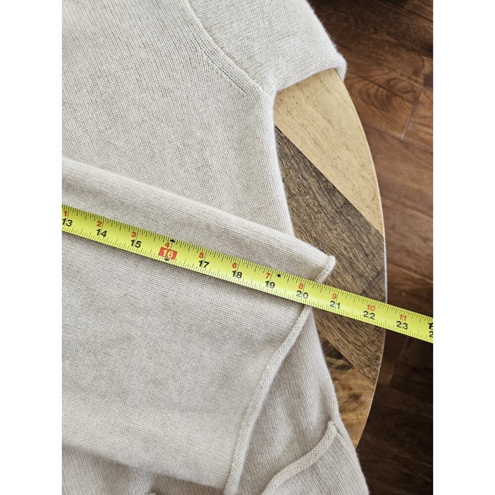 Reformation Bri Cashmere Long Open Front Cardigan Oatmeal Sz Small Tan Designer - Picture 13 of 14